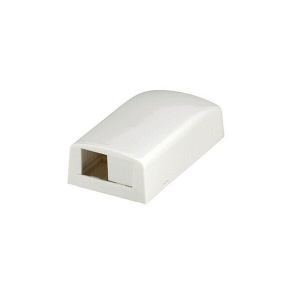 Panduit Surface Mount Box,Mini Com,2Port,Ivory CBX2EI-AY