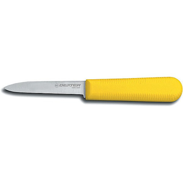 Dexter Russell Paring Knife,3-1/4" L,SS Blade,Yellow 15303Y