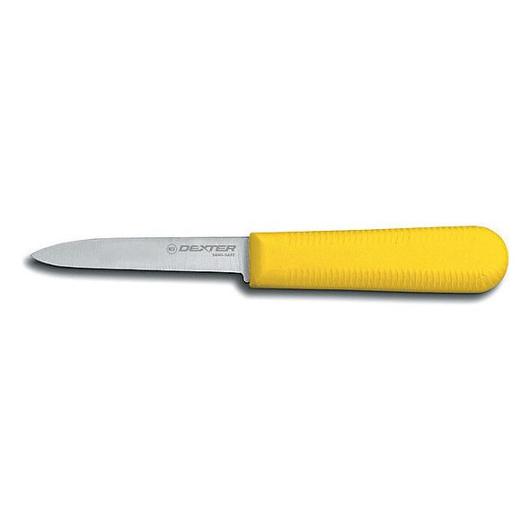 Dexter Russell Paring Knife,3-1/4" L,SS Blade,Yellow 15303Y