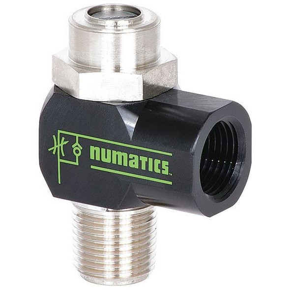 Numatics Swivel,1/4In NPT,1/4In NPT,1-39/50 In 2FCRN