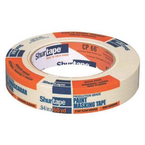 Shurtape Painter'sTape,Crepe,Tan,60-1/8ydL,1inW 199898 Shurtape Painter'sTape,Crepe,Tan,60-1/8ydL,1inW 199898