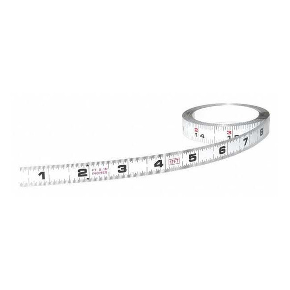 Us Tape 144 in Adhesive Tape Measure, 1/2 in Blade 50006