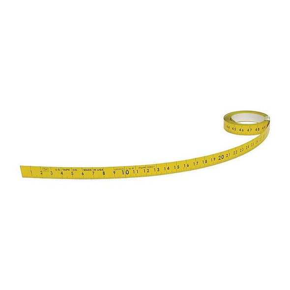 Us Tape 120 in Adhesive Tape Measure, 1/2 in Blade 50021