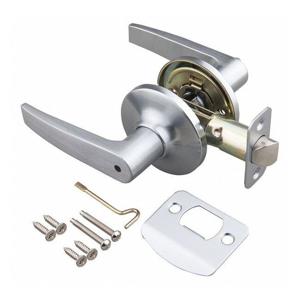Ez-Flo Eastman Door Lever Lockset, Mechanical, Privacy 57848