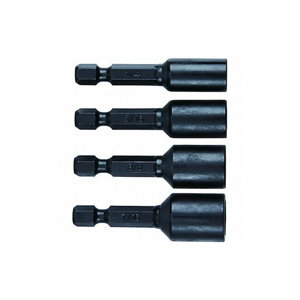 Irwin Nutsetter,L:1 7/8",Socket:1/4"-7/16" IWAF342-4