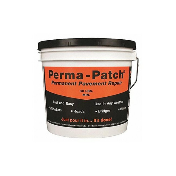 Perma-Patch Cold Patch, Pail, Black, PP-30-FP PP-30-FP