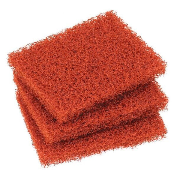 Scotch-Brite Scouring Pad,4" L x 5-1/4" W,Orange,PK6 746CC