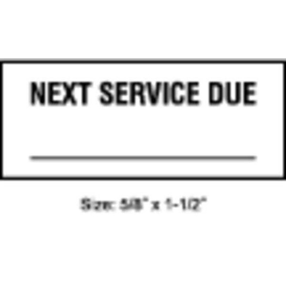 Stranco Inspection Label, ENG, Maintenance, PK350, TC-10703 TC-10703