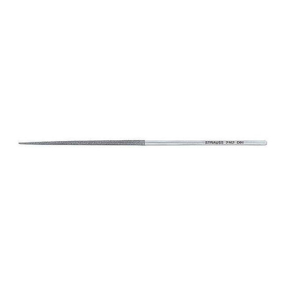 Strauss Needle File,Swiss,Round,5-1/2 In. L NF2162D91