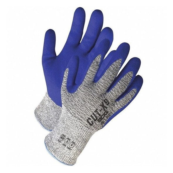 Cut-Resistant Coated Gloves, Cut Level A9 ,Dipped ,Nitrile ,Sandy ,L 1 PR