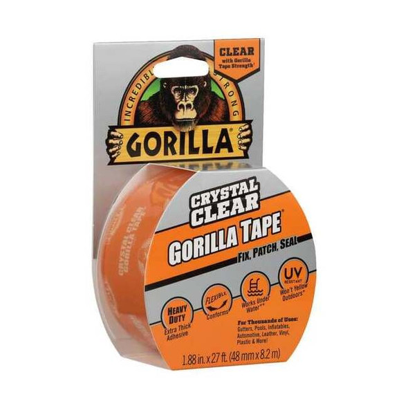 Repair Tape, 2 in W x 9 yd L, 8.2 mil Thick, Transparent, 1 Pk