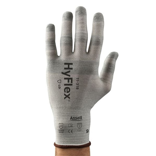 Ansell Cut-Resistant Gloves, Cut Level A2 ,Uncoated ,Uncoated ,Smooth ,S 1 PR 11-318