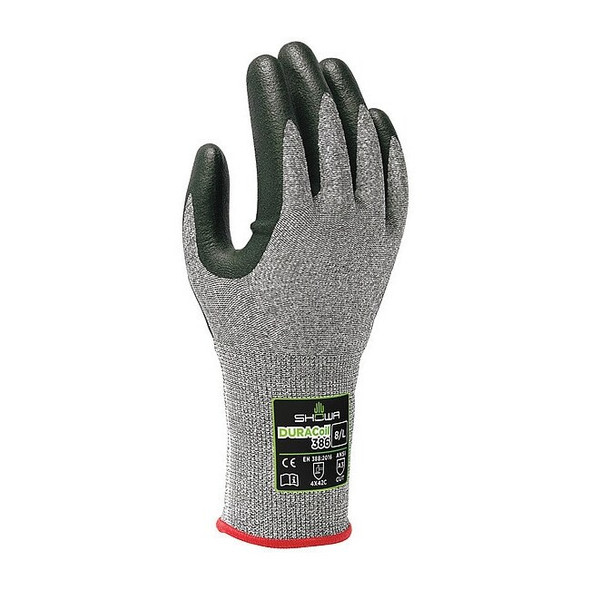 Cut Resistant Coated Gloves, Cut Level A3 ,Dipped ,Nitrile ,Sandy ,2XL 1 PR