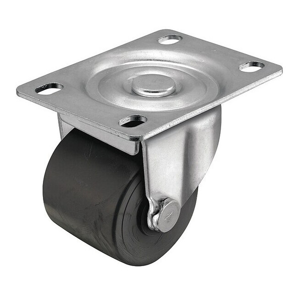 Shepherd Hardware Plate Caster,Swivel,Polyolefin,2 3/16"H C0014120TZ-POL01(KK)