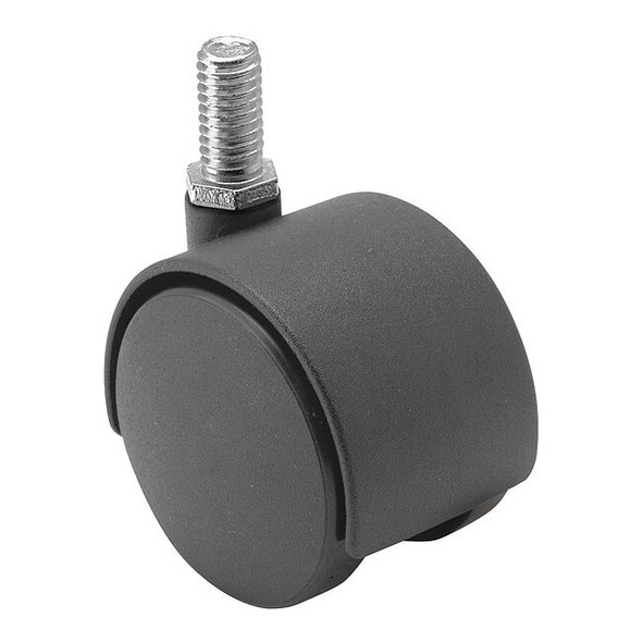 50mm Non-Marking Nylon Swivel Caster, No Brake, Loads Up To 75 lb