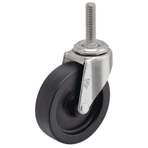 2" X 13/16" Non-Marking Polyolefin Swivel Caster, No Brake, Loads Up To 90 lb