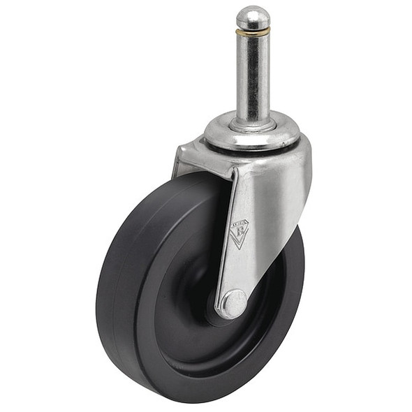 2" X 13/16" Non-Marking Polyolefin Swivel Caster, No Brake, Loads Up To 90 lb