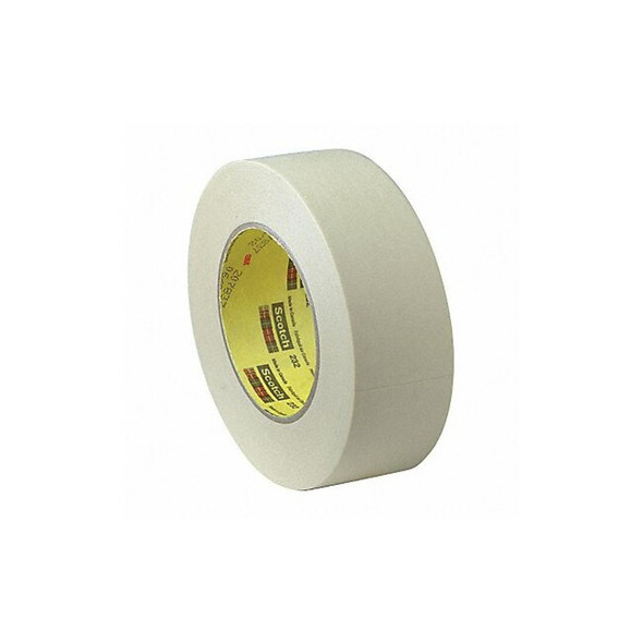 3m Painter's Tape, 12 mm W x 55 m L, 6.3 mil Thick, Tan, Rubber Adhesive 232