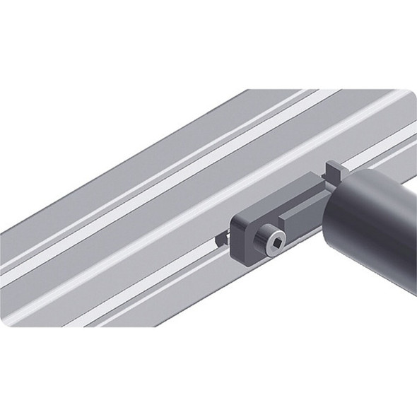 Fath T-Slot, Blk, 1-4 in Axle, Round, Nylon 0932001-4S01