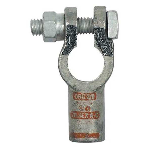 Quickcable Straight Terminal,2/0 ga.,Orange,Neg 4020-525-001N