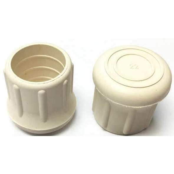 Manufacturer Varies Protective Leg Tip, SlipOn, Rd, 1-7/32", PK5 LTB22WE/W