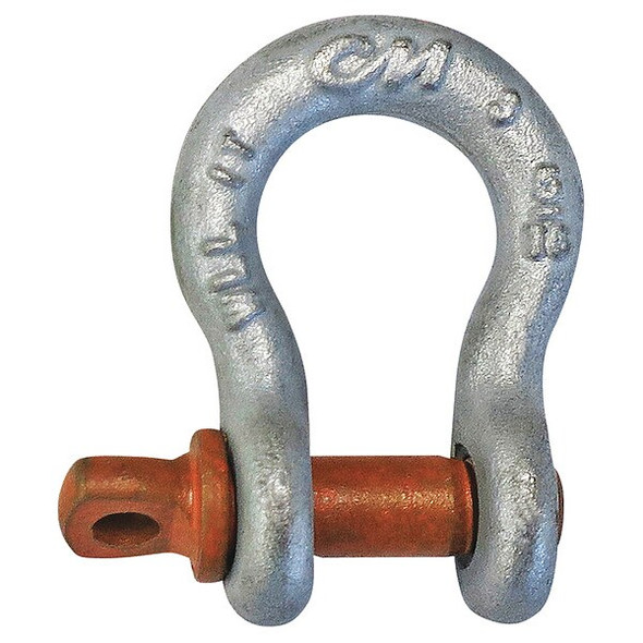 Cm Anchor Shackle,3/16" Body Sz,Galvanized M645G