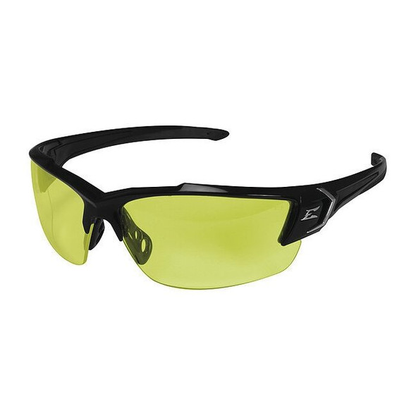 Khor G2, Safety Glasses, Anti-Scratch, Yellow Lens, Black Frame, Half-Frame
