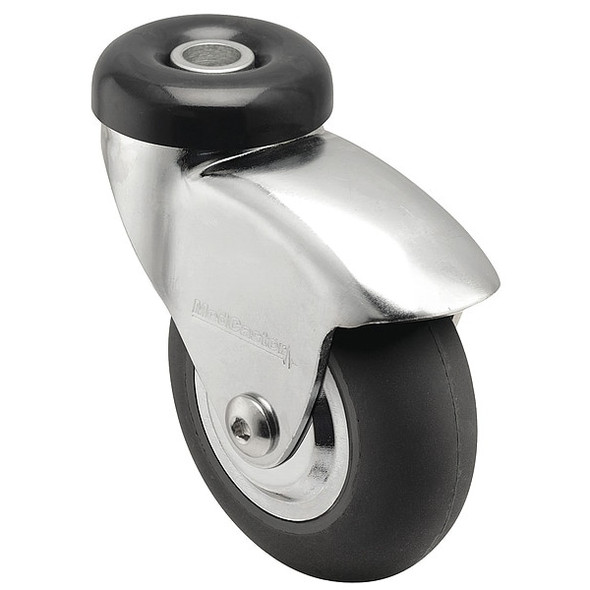 3" X 1" Non-Marking Neoprene Swivel Caster, No Brake, Loads Up To 175 lb