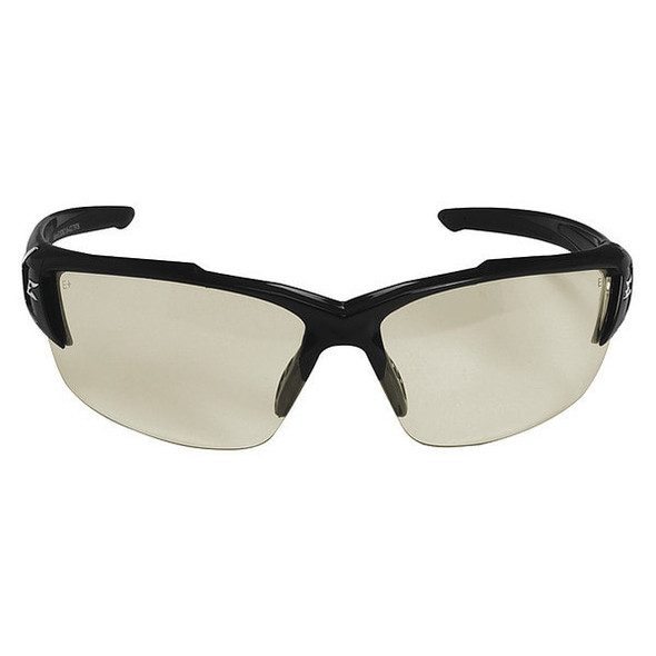 Edge Eyewear Khor G2, Safety Glasses, Anti-Scratch, Clear Lens, Black Frame, Half-Frame SDK111AR-G2