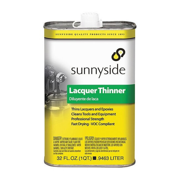 Sunnyside Lacquer Thinner,1/4 gal.,VOC 24g/L 47732