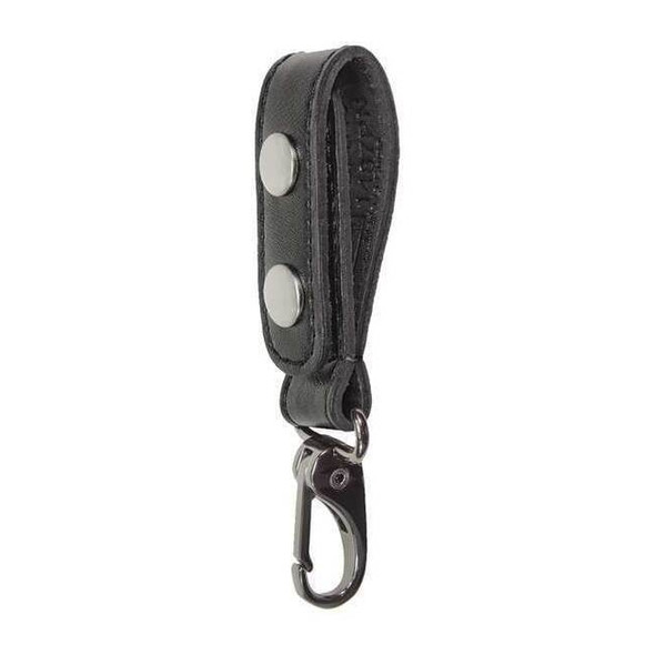 Heros Pride Key Holder, Leather, Black, Universal, Snap 1487PN