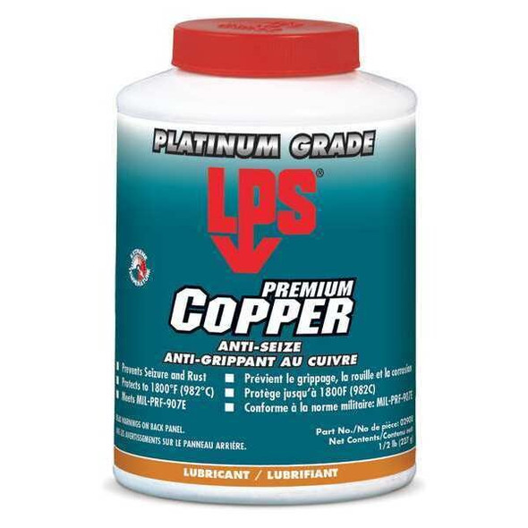 Lps Copper Anti-Seize,Jar,8 oz. Net Weight 02908