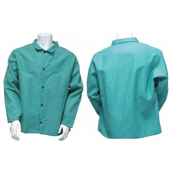 Chicago Protective Apparel Jacket,Green,XL,Fits Chest 48" 600-GR-XL Chicago Protective Apparel Jacket,Green,XL,Fits Chest 48" 600-GR-XL