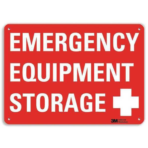 Lyle Emergency Sign,7 in x 10 in,Aluminum U7-1070-NA_10x7