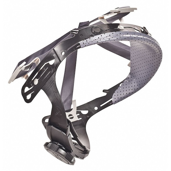 Fas-Trac III Hard Hat Replacement Suspension, 4-Point Ratchet, For V-Gard Hard Hats, Black