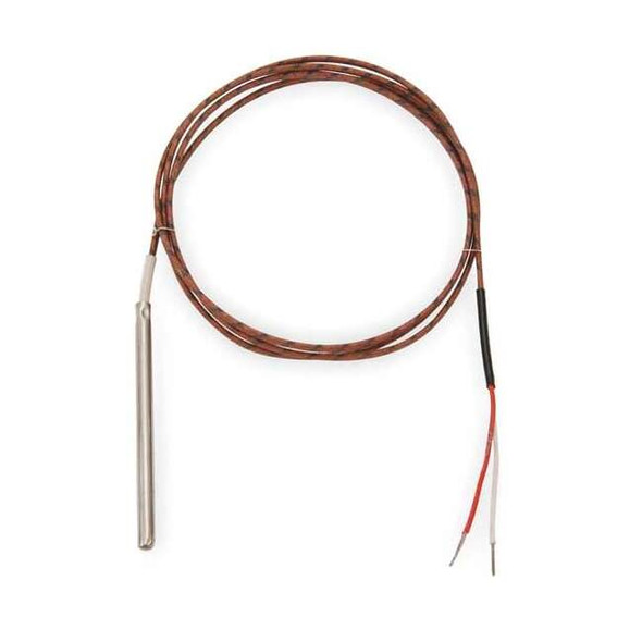 Tempco Thermocouple Probe,Type J,Length 3 ft. TTW00178