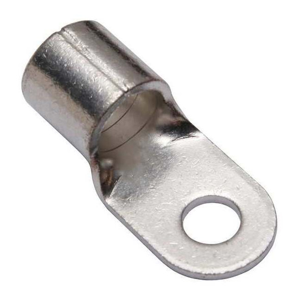 One-Hole Compression Lug, 3/0 AWG Max, 3/8 in Stud, Long Barrel, Copper, None