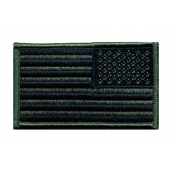 Heros Pride Embroidered Patch,US Flag,Olive Drab/Blk 7345