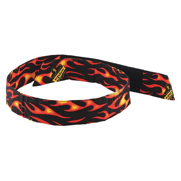 Ergodyne Bandana, Orange/Red, Flames 6705