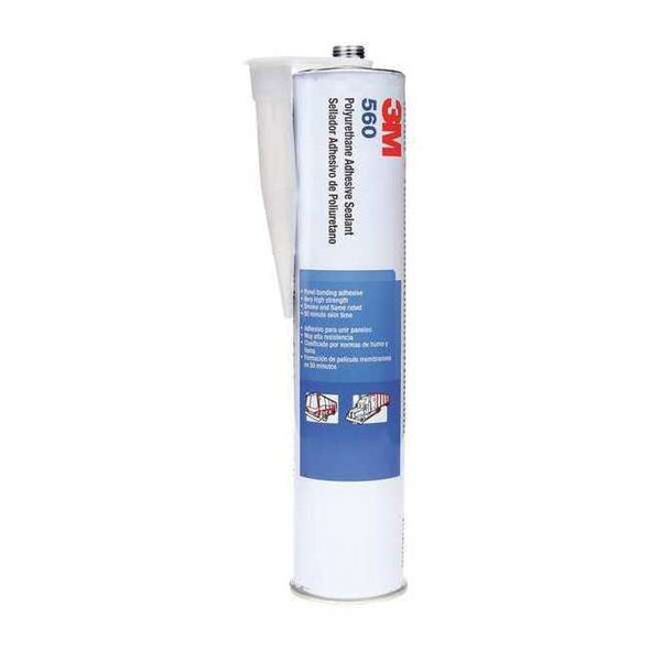 Polyurethane Adhesive Sealant, 10 oz, Cartridge, White, Polyurethane Base, 560