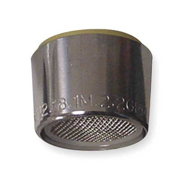 Kissler 2.2 gpm Outlet, 55/64"-27 Thread Size, Chrome, Metal, 6 PK AB83-6015