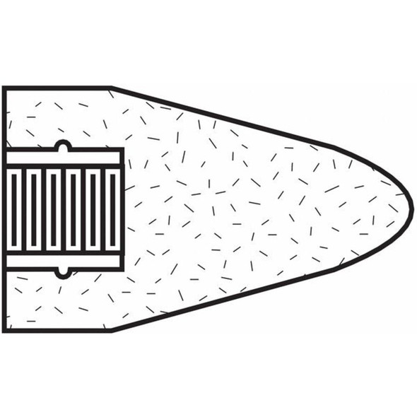 Norton Abrasives Grinding Cone,1-1-2 in. Dia,24 Grit,ZA 66253344377