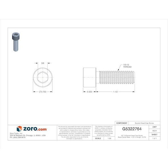 Manufacturer Varies SHCS,Steel,1/2"-13,1 1/2in L,PK10 U07000.050.0150 Manufacturer Varies SHCS,Steel,1/2"-13,1 1/2in L,PK10 U07000.050.0150
