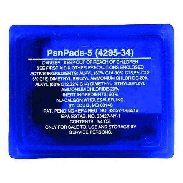 Nu-Calgon Condensate Pan Treatment,5 t,Blue 4295-34