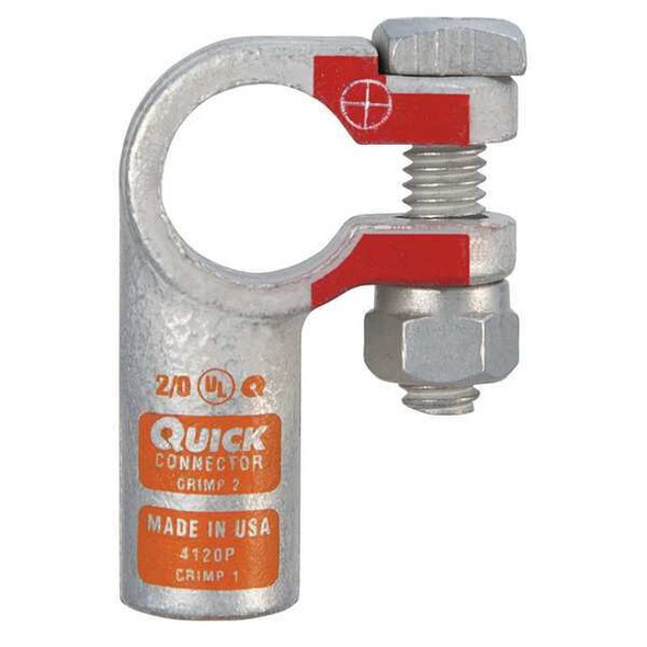 Fusion Right Elbow Terminal,2/0 ga,Orng,Pos 4120P