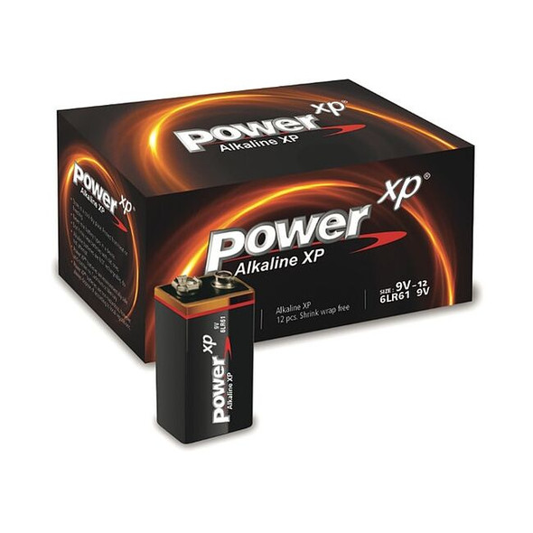 Power Xp Power XP Alkaline Battery, 9V 9V DC 12 PK PH-9V-XP