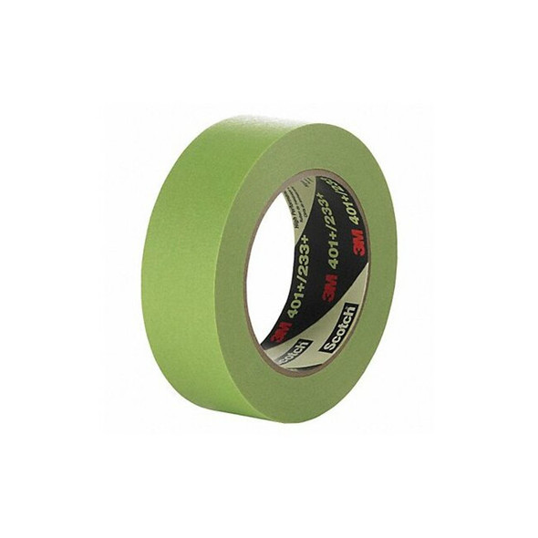 3m Painter's Tape, 48 mm W x 55 m L, 6.7 mil Thick, Green, Rubber Adhesive 401+