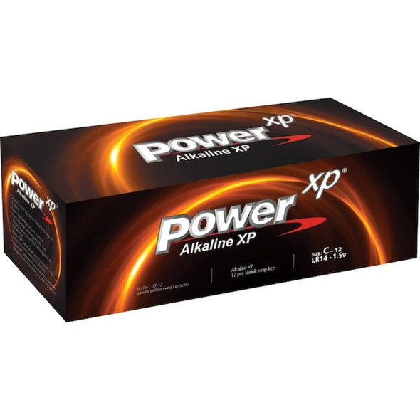 Power Xp Power XP Alkaline Battery, C 1.5V DC 12 PK PH-C-XP