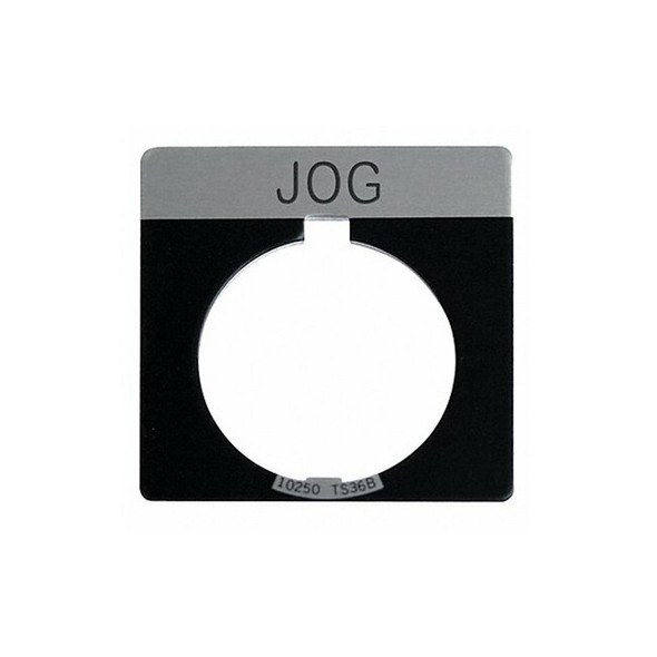 Eaton Cutler-Hammer Legend Plate,Square,Jog,Black 10250TS19