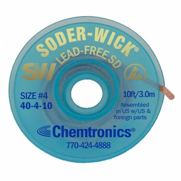 Chemtronics CHEMTRONICS No.4 Desoldering Wick 40-4-10 Chemtronics CHEMTRONICS No.4 Desoldering Wick 40-4-10